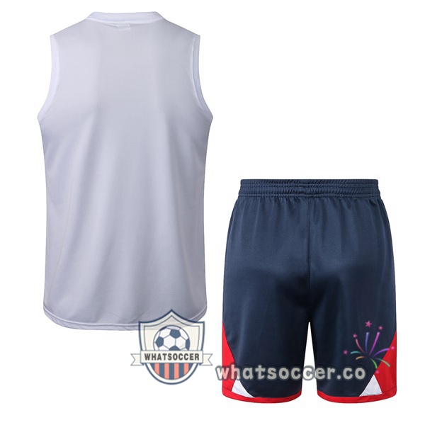 Paris PSG + Shorts White Soccer Vest 2022-2023