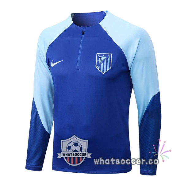 Atletico Madrid Soccer Sweater Blue 2022-2023
