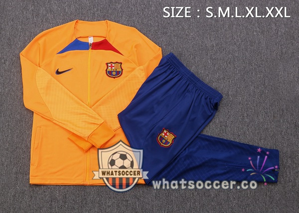 FC Barcelona Orange Jacket 2022-2023