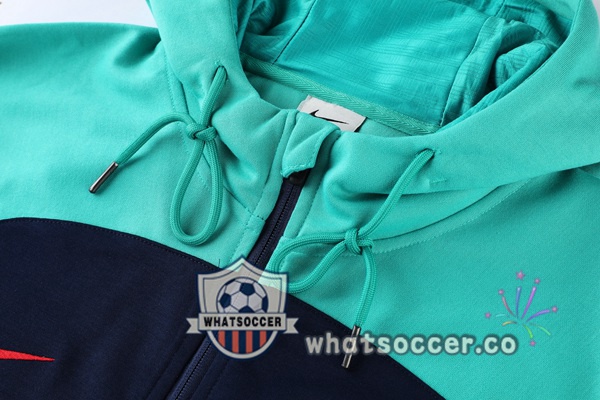 FC Barcelona Green Hooded Jacket 2022-2023