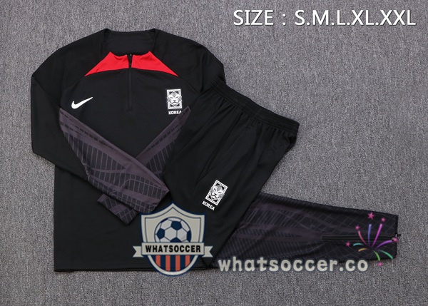 South Korea Black Tracksuit 2022-2023