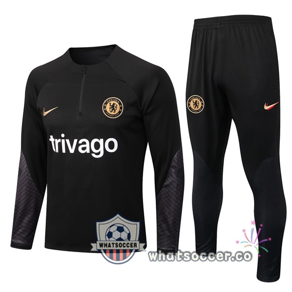 FC Chelsea Black Tracksuit 2022-2023