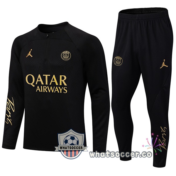 Paris PSG Black Tracksuit 2022-2023
