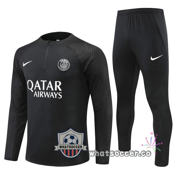 Paris PSG Black Tracksuit 2022-2023