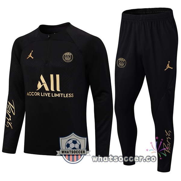 Paris PSG Black Tracksuit 2022-2023