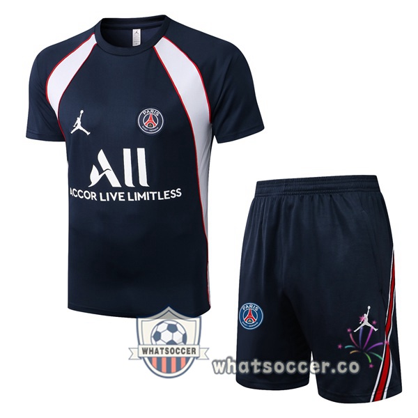 Paris PSG Training T-Shirts + Shorts Black 2022-2023