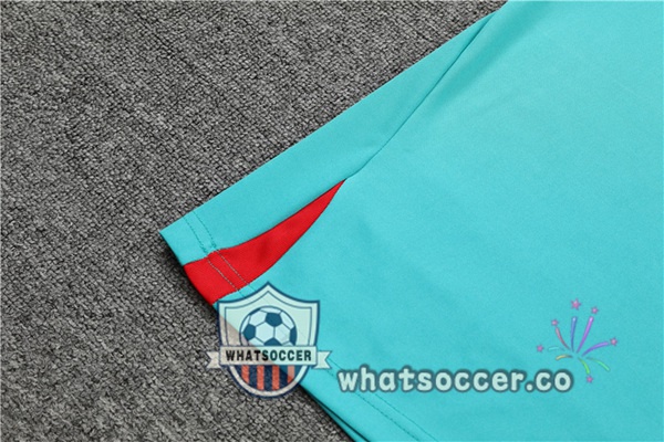 FC Barcelona Training T-Shirts + Shorts Cyan 2022-2023