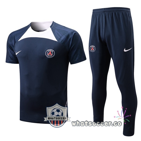 Paris PSG Training T-Shirts + Pants Black 2022-2023