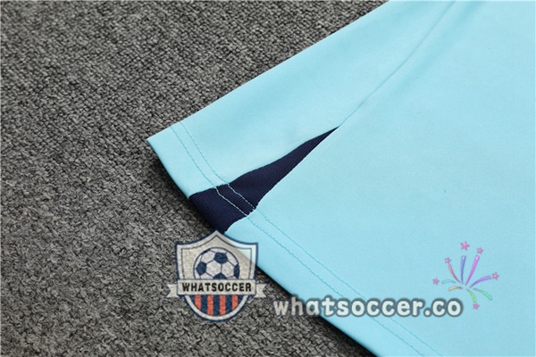 Atletico Madrid Training T-Shirts + Shorts Blue 2022-2023