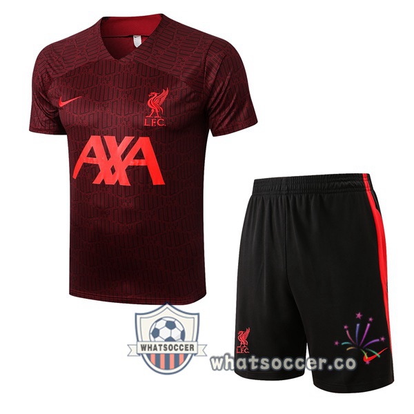 FC Liverpool Training T-Shirts + Shorts Red 2022-2023
