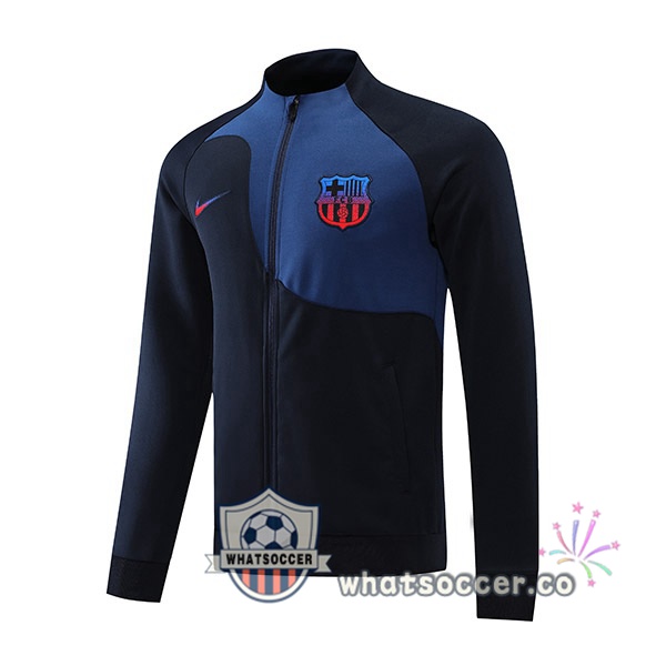 FC Barcelona Black Blue Soccer Jacket 2022-2023