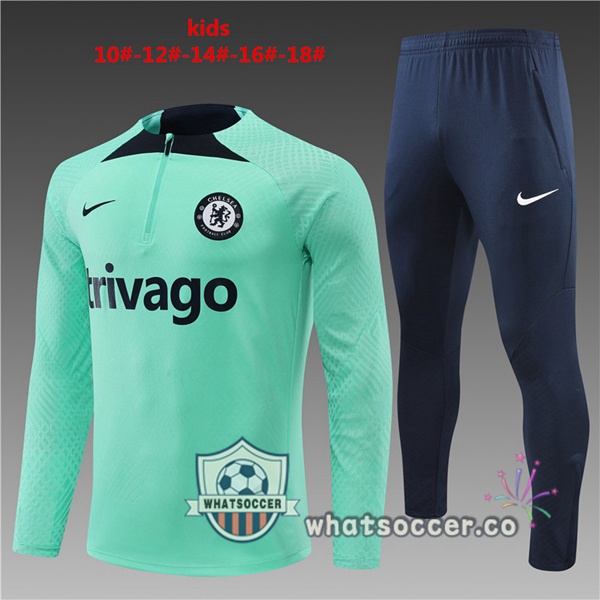 FC Chelsea Kids Green Tracksuit 2022-2023