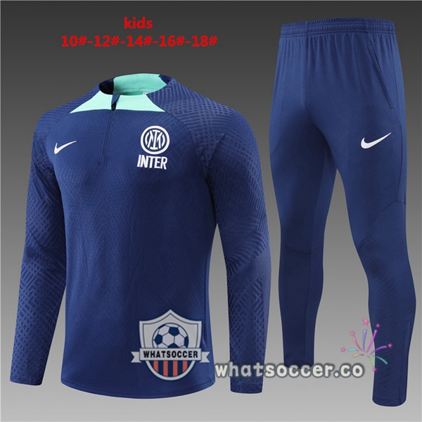 Inter Milan Kids Blue Tracksuit 2022-2023
