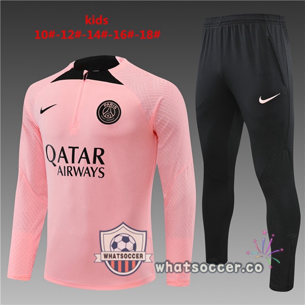 Paris PSG Kids Rose Tracksuit 2022-2023
