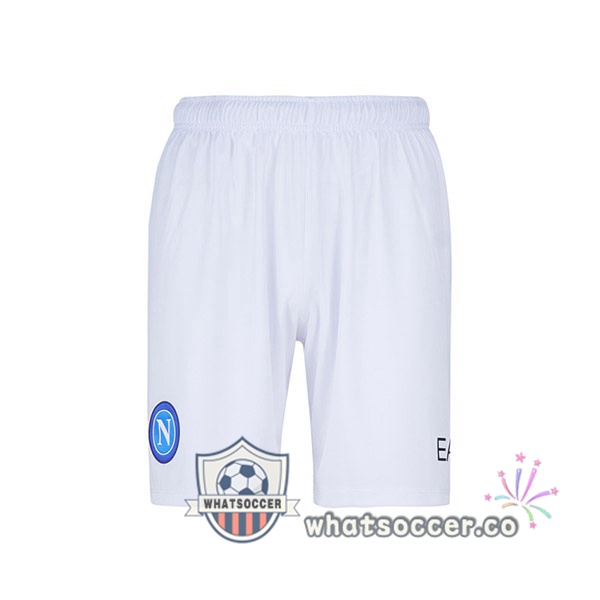 SSC Napoli Away Soccer Shorts White 2022-2023