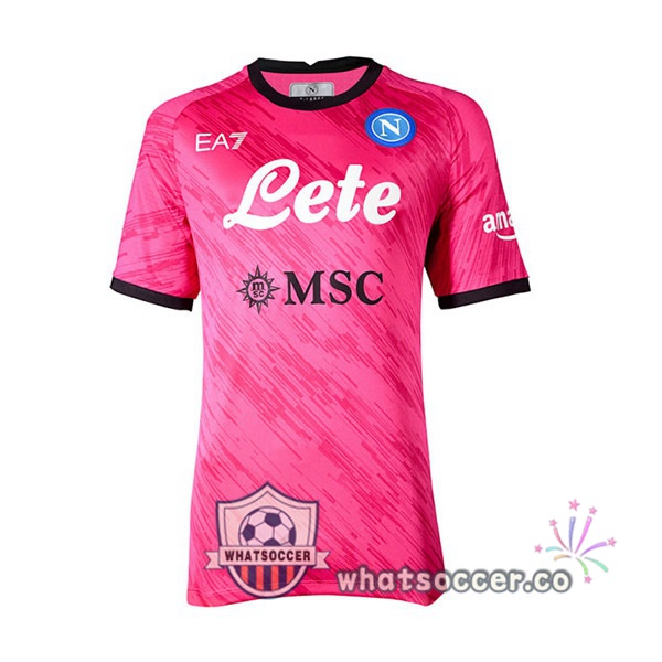 SSC Napoli Goalkeeper Soccer Jerseys Rose 2022-2023
