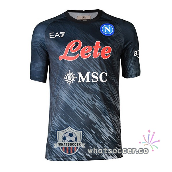 SSC Napoli Third Soccer Jerseys Black 2022-2023