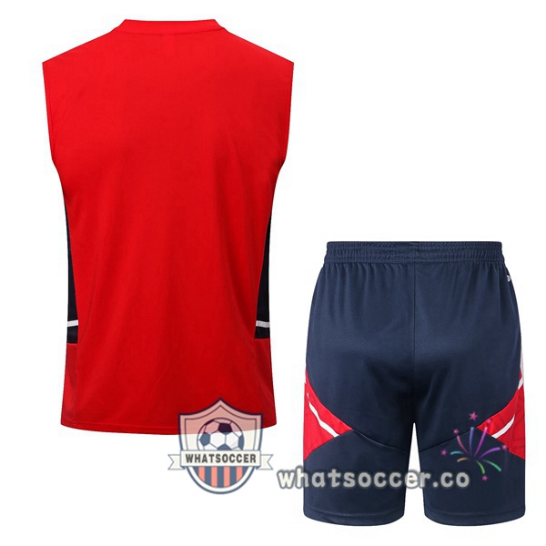 Arsenal + Shorts Red Soccer Vest 2022-2023