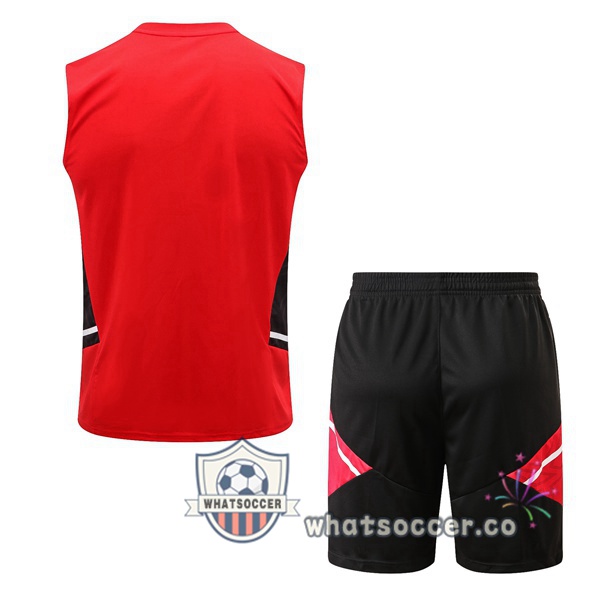 Manchester United + Shorts Red Soccer Vest 2022-2023