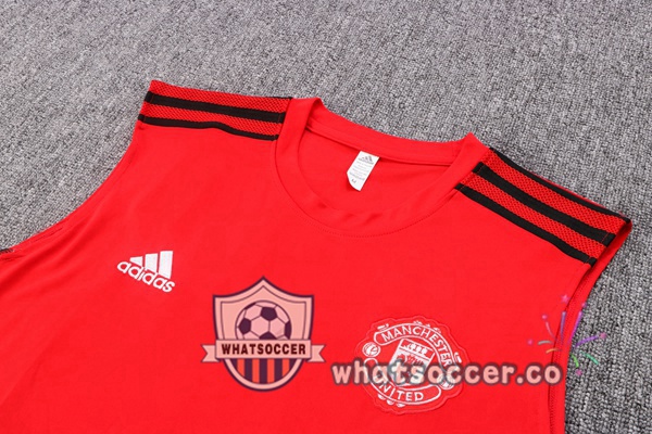 Manchester United + Shorts Red Soccer Vest 2022-2023