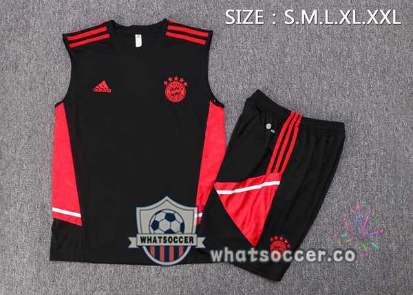 Bayern Munich + Shorts Black Soccer Vest 2022-2023