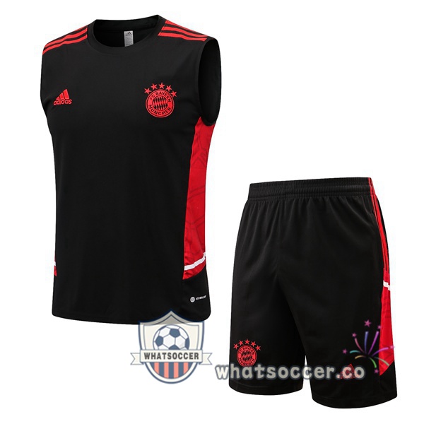 Bayern Munich + Shorts Black Soccer Vest 2022-2023