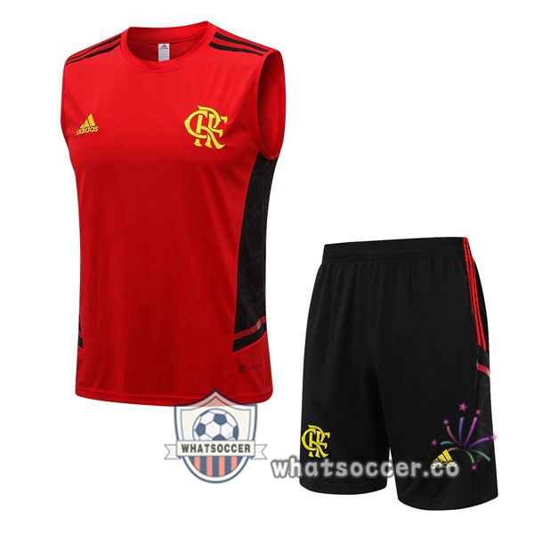 Flamengo + Shorts Red Soccer Vest 2022-2023