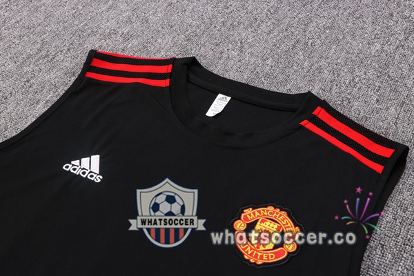Manchester United + Shorts Black Soccer Vest 2022-2023