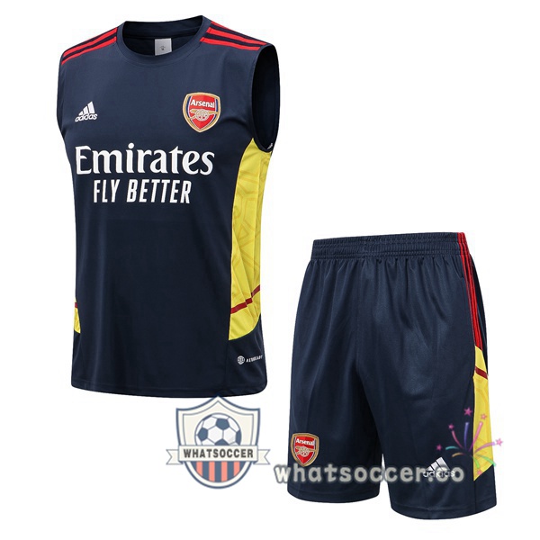Arsenal + Shorts Blue Royal Soccer Vest 2022-2023