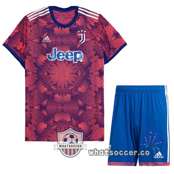 Juventus Kids Third Soccer Jerseys Rose 2022-2023