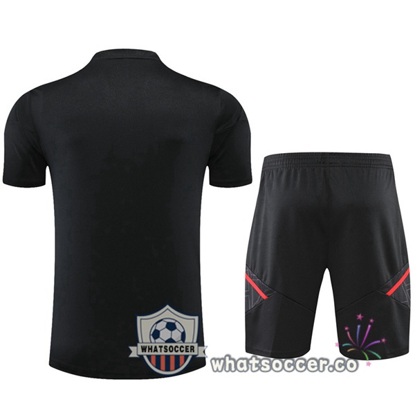 Bayern Munich Training T-Shirts + Shorts Black 2022-2023