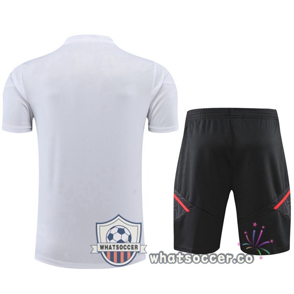Bayern Munich Training T-Shirts + Shorts White 2022-2023