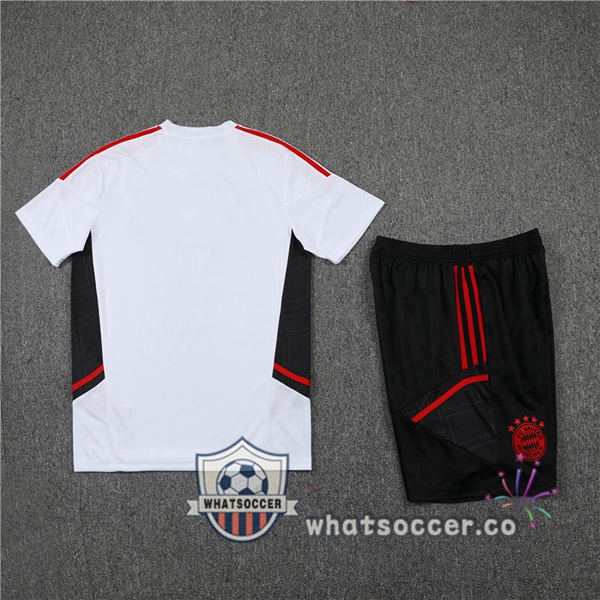 Bayern Munich Training T-Shirts + Shorts White 2022-2023