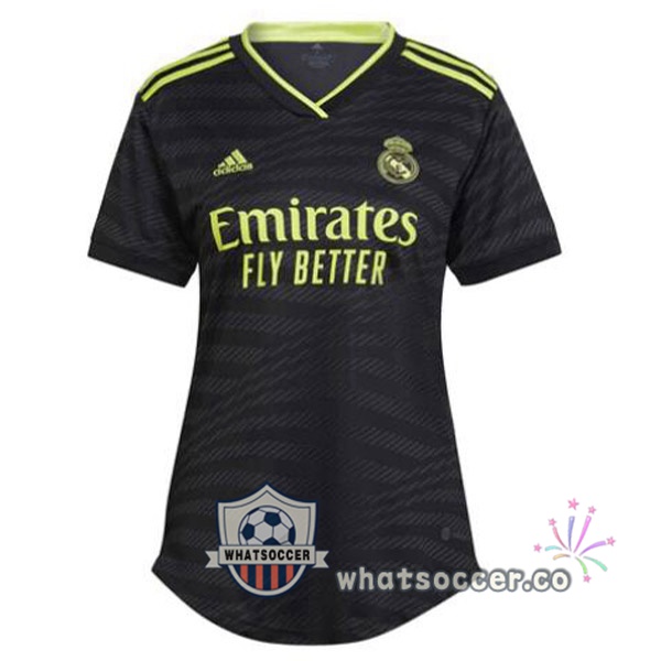 Real Madrid Women Third Soccer Jerseys Black 2022-2023