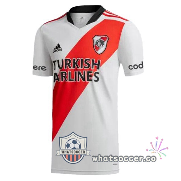 River Plate Home Soccer Jerseys White Red 2022-2023
