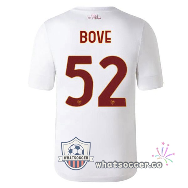 AS Roma (BOVE 52) Away Soccer Jerseys White 2022-2023