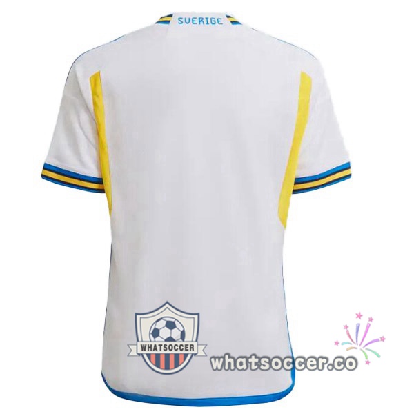 Sweden Away Soccer Jerseys White 2022-2023