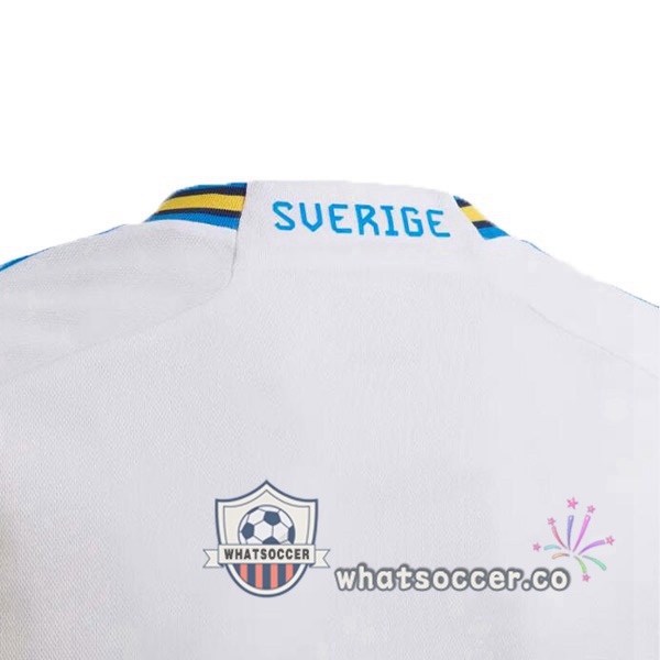 Sweden Away Soccer Jerseys White 2022-2023