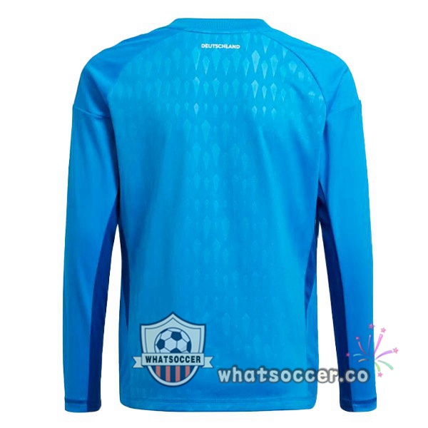 Germany Goalkeeper Soccer Jerseys Long Sleeve Blue 2022-2023