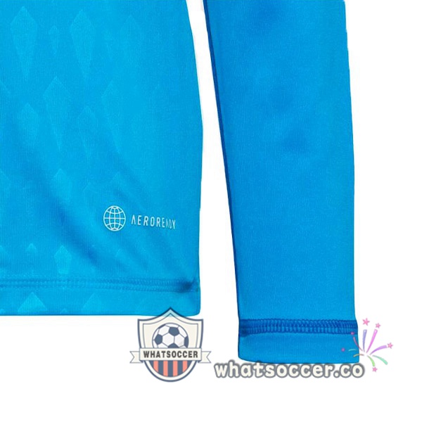 Germany Goalkeeper Soccer Jerseys Long Sleeve Blue 2022-2023