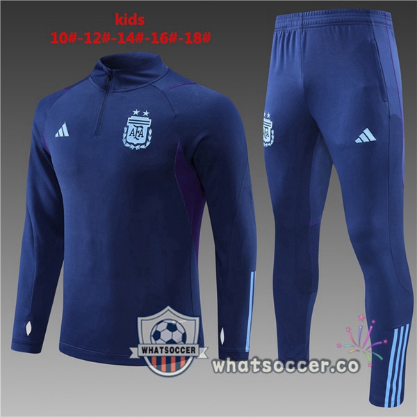 Argentina Kids Blue Royal Tracksuit 2022-2023