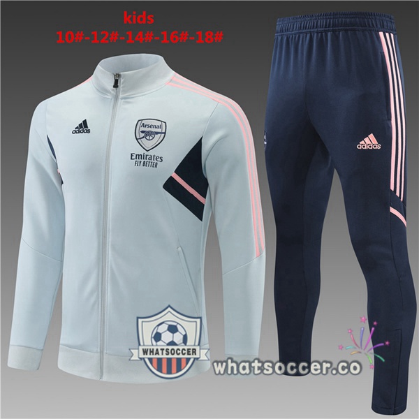 Arsenal Kids Gray Training Jacket Tracksuit 2022-2023