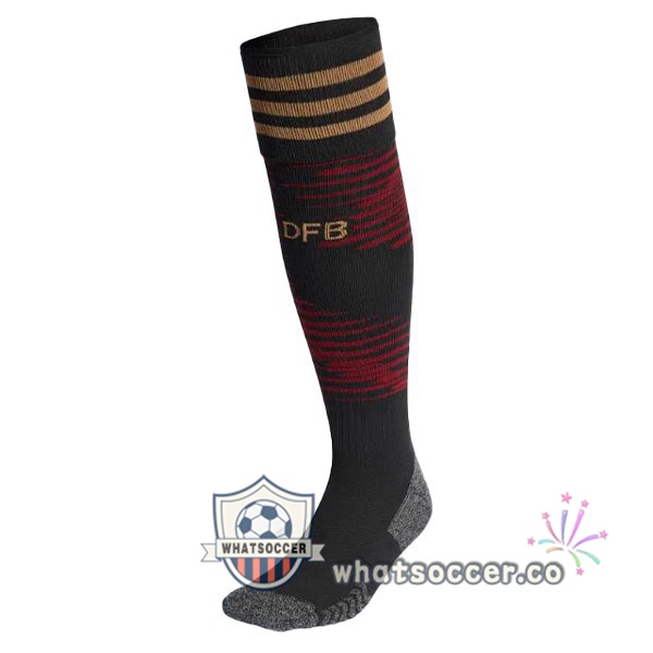 Germany Away Soccer Socks Black 2022-2023