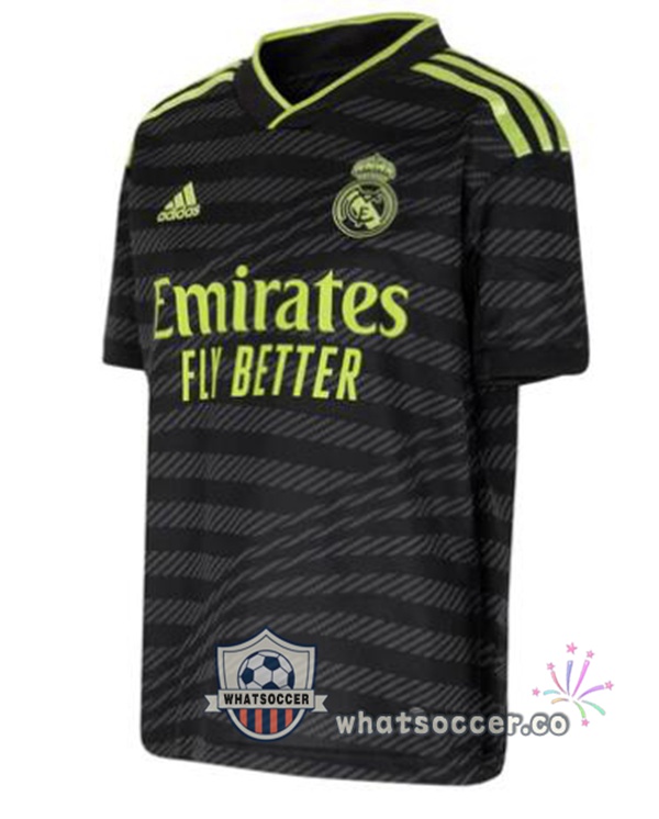 Real Madrid Third Soccer Jerseys Black 2022-2023