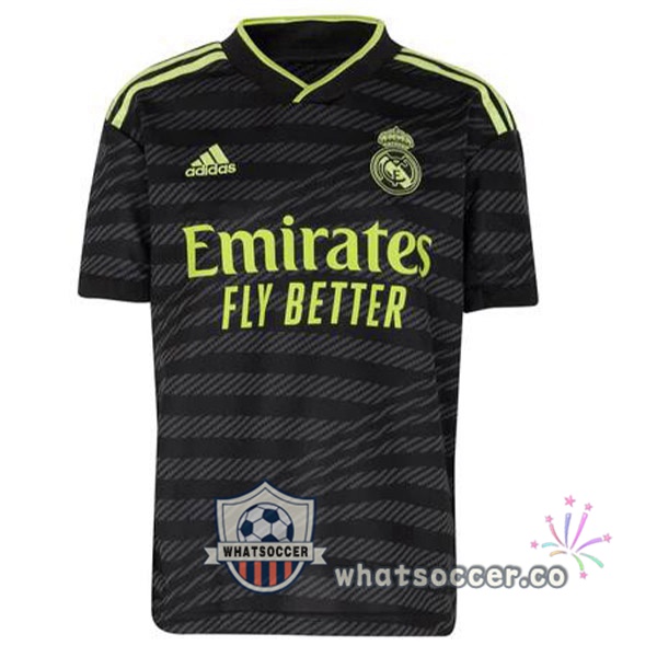 Real Madrid Third Soccer Jerseys Black 2022-2023