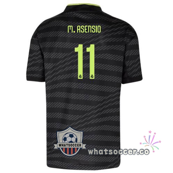 Real Madrid (Asensio 11) Third Soccer Jerseys Black 2022-2023