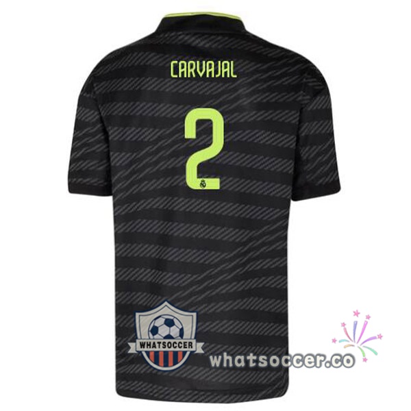 Real Madrid (Carvajal 2) Third Soccer Jerseys Black 2022-2023