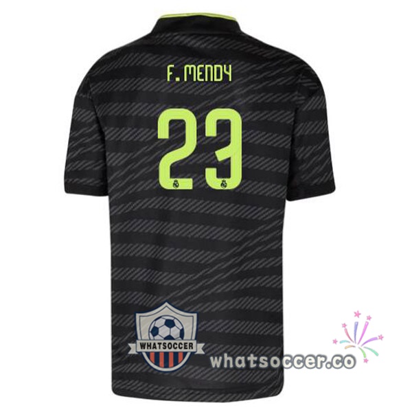 Real Madrid (F. Mendy 23) Third Soccer Jerseys Black 2022-2023