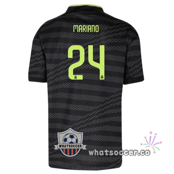 Real Madrid (Mariano 24) Third Soccer Jerseys Black 2022-2023