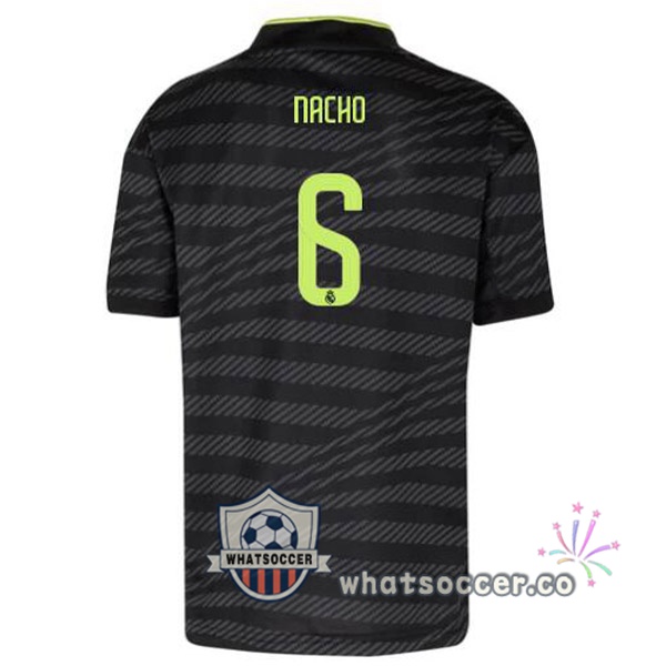 Real Madrid (Nacho 6) Third Soccer Jerseys Black 2022-2023